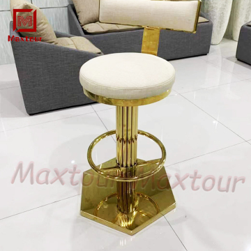 Elegant Modern Gold Bar Stool for Luxury Events and Home Dining