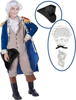 Spooktacular George Washington Colonial Boys Costume