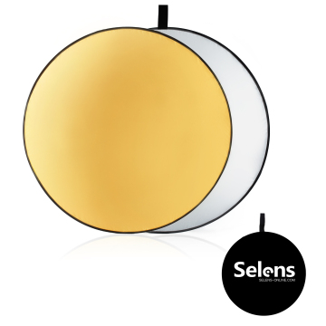Selens SLR4-GS_60CM Round Gold-Silver Portable Fotography Light Reflector