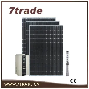 Three phase pump PV system without battery