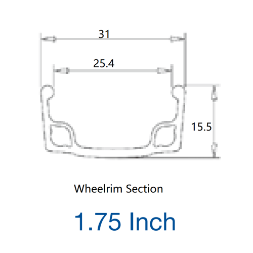 Aro de rodas de cadeira de rodas off-road