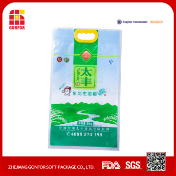 Custom Printed Rice bag Plastic Bag with Handle