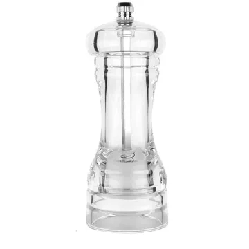 Hyri Manual Kitchen Tools: Clear Acrylic Salt and Pepper Mills for Cumin and Pepper Grinding