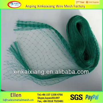 HDPE+UV protection material Green plastic anti bird netting
