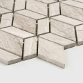 Rhombus Mosaic Marble Stone Wall Tile Decoration