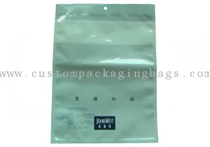 Hdpe /ldpe Men's Underwear Zipper Packaging Bag By Custom Printing