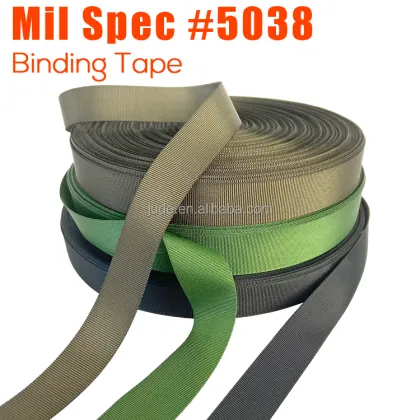 JUDE Webbing Mil-W-5038 Mil-PRF-5038 High Strength PIA Mil Spec Nylon Bias Binding