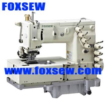 4-needle flat-bed double chain-stitch machine for waistband