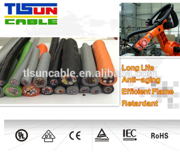 drag chain cables, elevator traveling cables, robots, servo cables