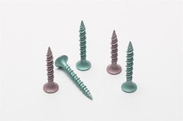 Self-tapping screw with high and low thread