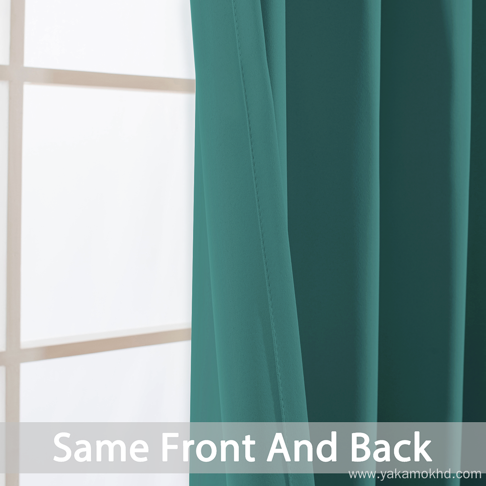 Teal Blackout Curtains with grommet