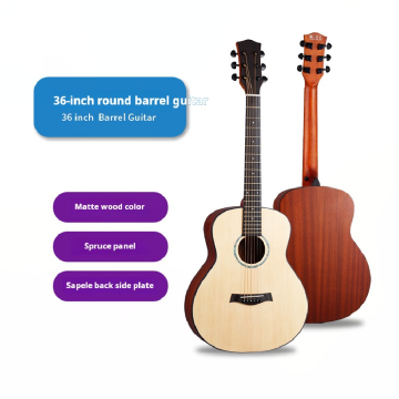 36-Inch Monochrome Spruce Matte Acoustic Guitar - Cheap Price from Manufacturer