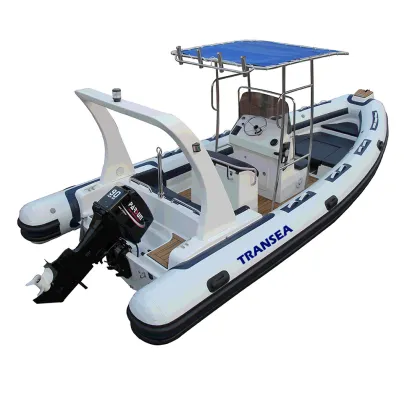 2019 Bestselling Taiwan Hypalon Fiberglass Rigid Hull Boat 6.80m with CE Certification