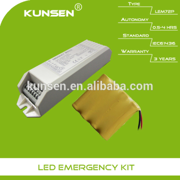 Emergency battery pack for 10W LED lighting