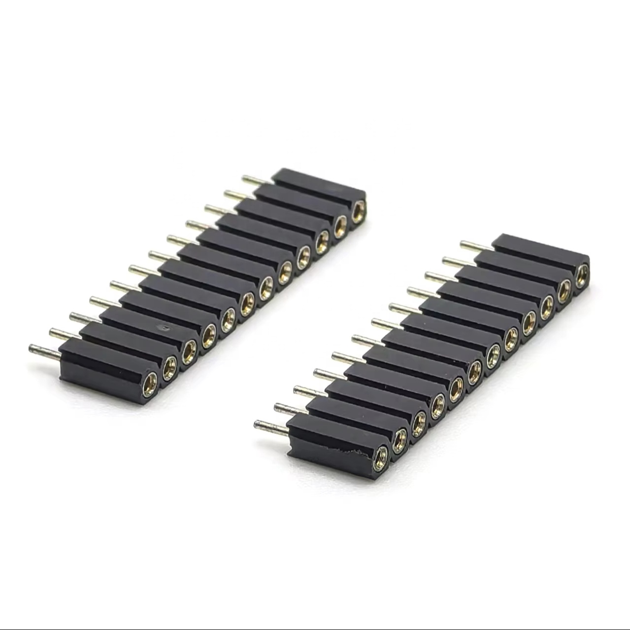 2.54mm Pitch Machined Female Header Connector H7.0mm L12.4mm 1*12P