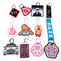 Anpassad formad anime -nyckeltagg Jet Tag Keychain