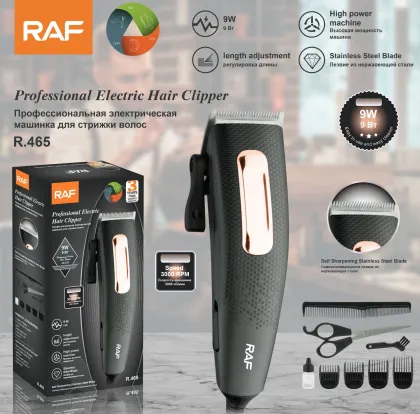 RAF Premium Brand Multi-Functional Electric Hair Clipper with USB Interface