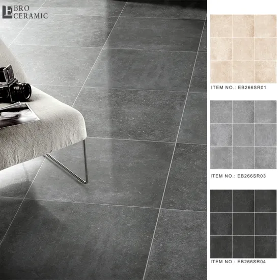 Grey Porcelain Matt Tiles for Bathroom, Kitchen, and Living Room - 60x60 Floor Tiles