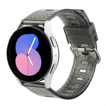 Universal Clear Diamond Bling 20mm/22mm Rubber Smart Watch Bands & Accessories for Samsung, Huawei, Amazfit, Garmin