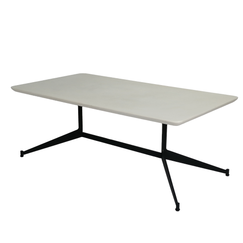 Mesa de café negro rectangular