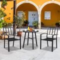 Sturdy Outdoor Chair with Carbon Steel Frame