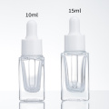 15ml qalin pastki qismli tekis kvadrat stakan tomchi idishlari