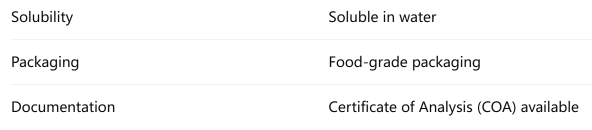 Stevia Extract OEM Ingredient
