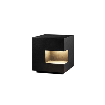 Waterproof 12W Solar Garden Post Cap Light - 3 Modes & Warm White Black Finish