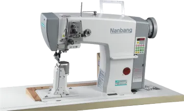 Computerized Post Bed Roller Feed Sewing Machine