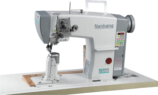 Computerized Post Bed Roller Feed Sewing Machine