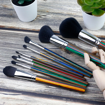 Anpassad LOGO specialträ Foundation Makeup Brush Set