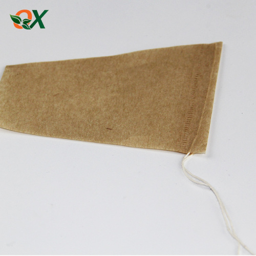 Professional manufacture custom drawstring empty trapezoid heat seal filter paper tea bags
