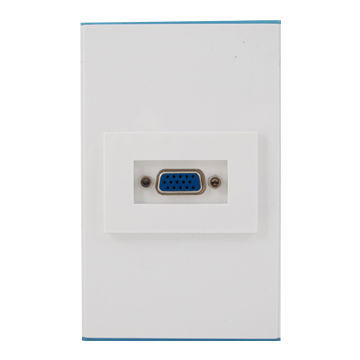 2013 Hot Selling VGA Female Plug Nickel Plated Wall Plate