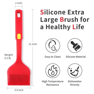 Silicone Pastry Dishwasher Safe Oil Cooking Baking Grilling Spreading Basting Brushes