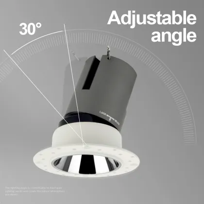 Aluminum Trimless COB LED Downlight for Seamless Ceilings