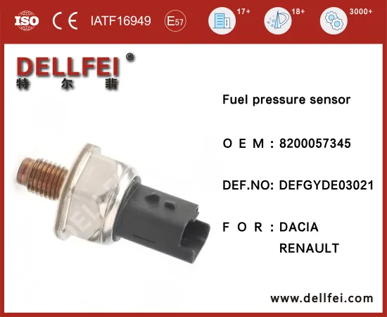 Fuel Rail Pressure Sensor 8200057345 for RENAULT,DACIA