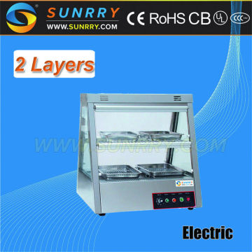 Table top food warmer with 6 dishes 2 layers food display case (SUNRRY SY-WD23)