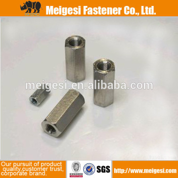 DIN6334 hexagonal coupling nut carbon steel zinc plated Made in China/ high quality good price cheaper