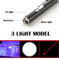 การชาร์จ USB 3 in 1 Pen Flashlight