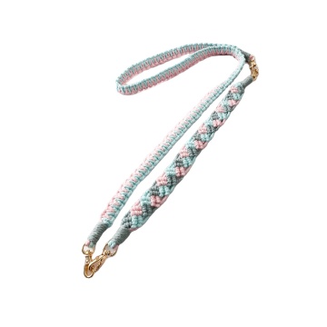 2024 Προσαρμοσμένο Boho Cute Macrame Lanyard για κλειδιά και κονκάρδες