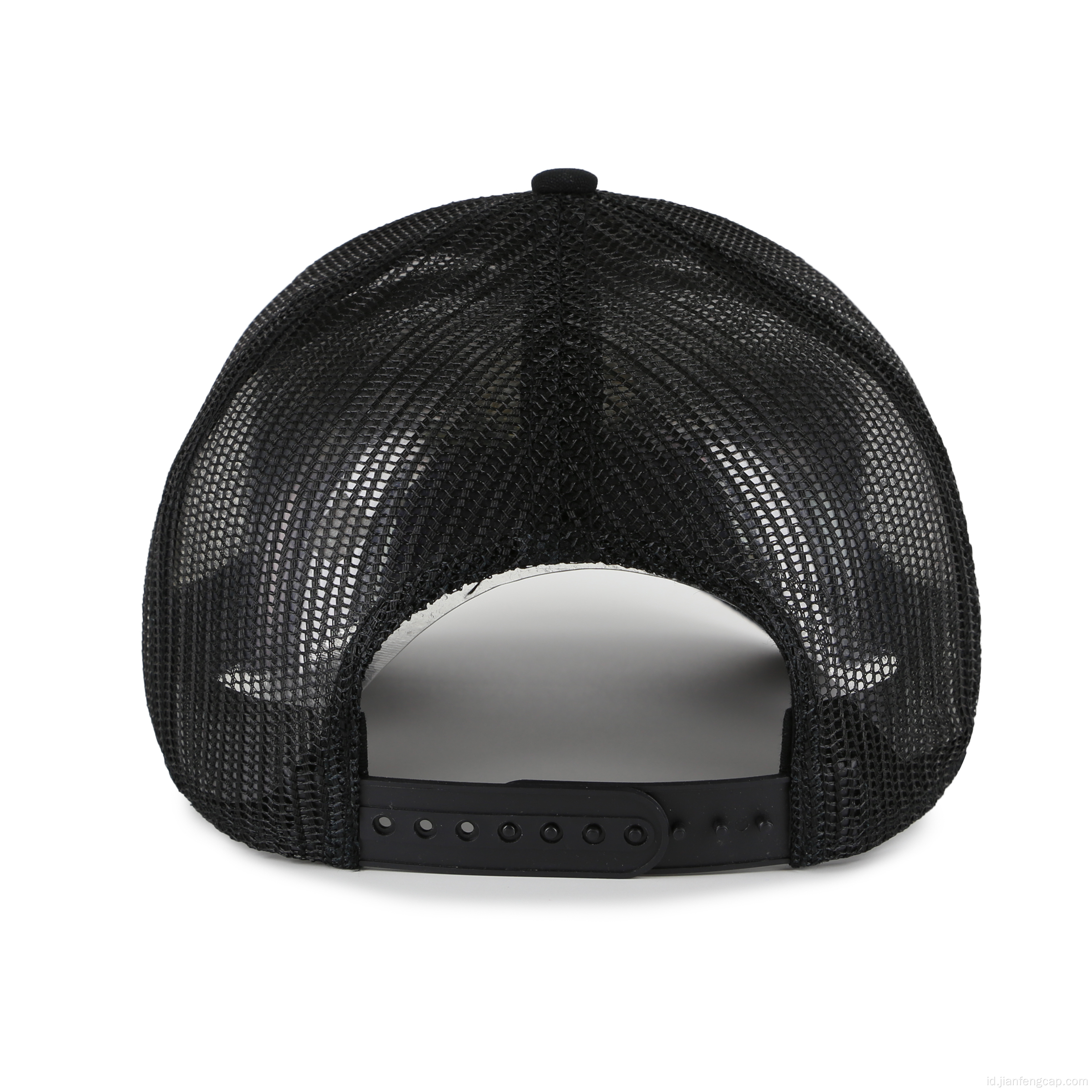 100% daur ulang topi katun kanvas baseball mesh