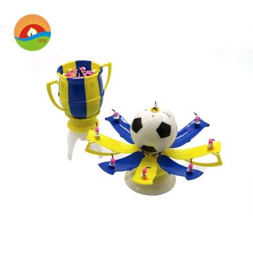 Rotating Football Music Birthday Candles