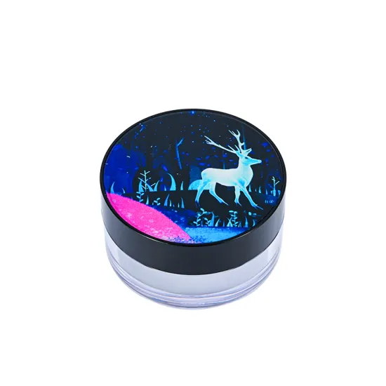 plastic material loose powder jar