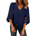 Women's Casual V Neck Top Shirt Tee