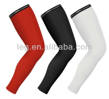 black compression bicycle leg warmer