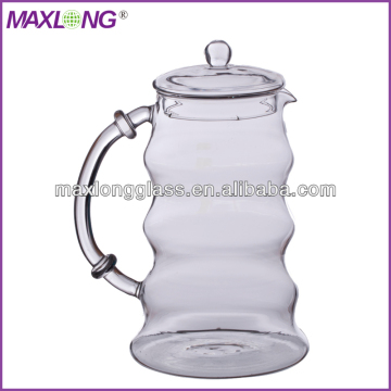 Heat Resitant Glass Water Dispenser with lid