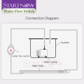 Startnow 6/8/10mm Nozzle Water Flow Sensor Switch Meter G1/2" Pressure Controller Automatic Circulation Pump Thread Connector