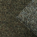 300GSM アーミー グリーン ニット ブークレ ウール ブレンド生地