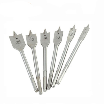 Royal Sino Hex Shank Flat Wood Spade Spade Bit Diatur untuk Pengeboran Kayu