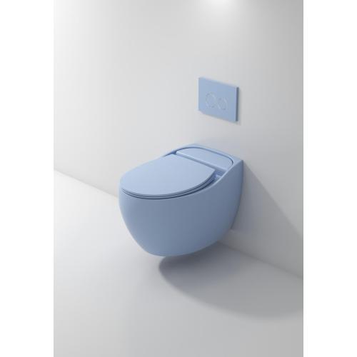 Big Size Printing Wall Hung Toilet With Tank